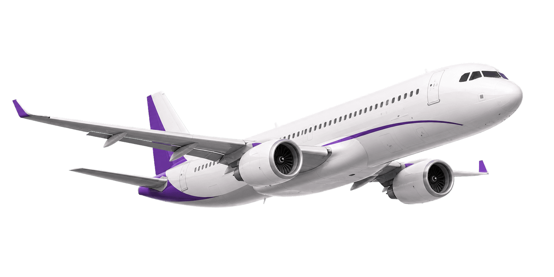 Flying airplane